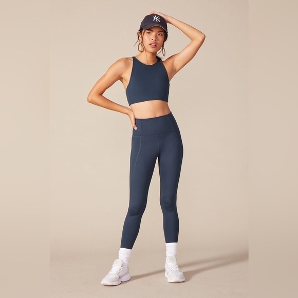 girlfriend collective Pants - Girlfriend Collective Midnight Compression High Rise Leggings Size Medium